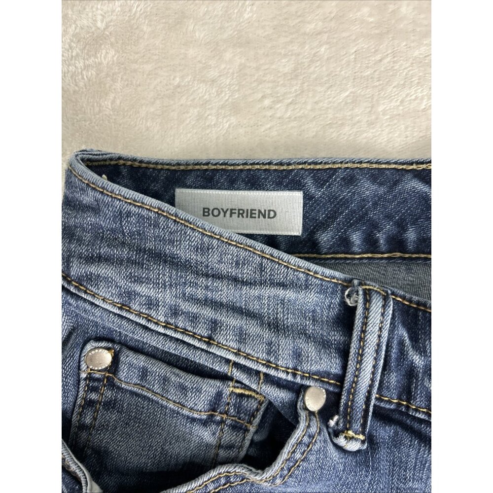 Torrid Womens Boyfriend Med Wash Denim Distressed Jeans Sz 10 Blue - Picture 3 of 12
